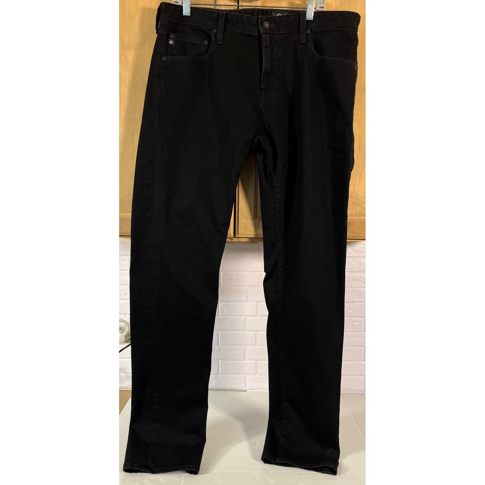 AG Adriano Goldschmied Jeans Mens 36R Black The Tellis Modern Slim Denim